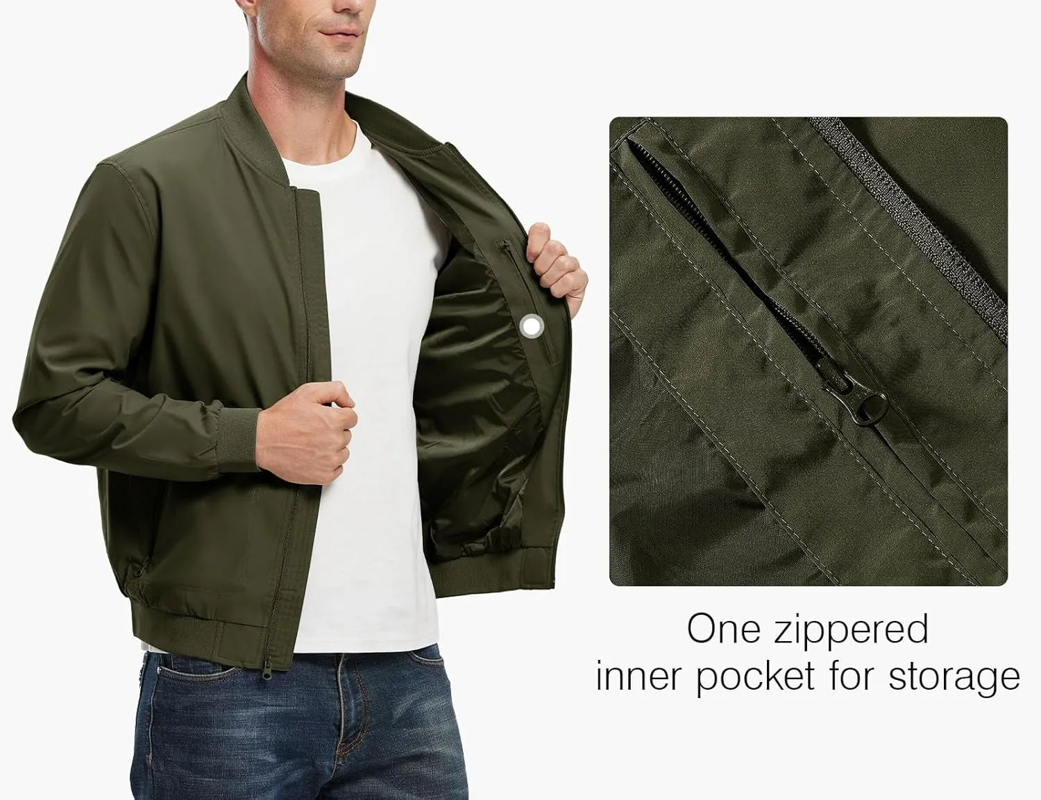 Rdruko Men's Lightweight Bomber Jacket Causal Fashion Stylish Windbreaker Light Jacket