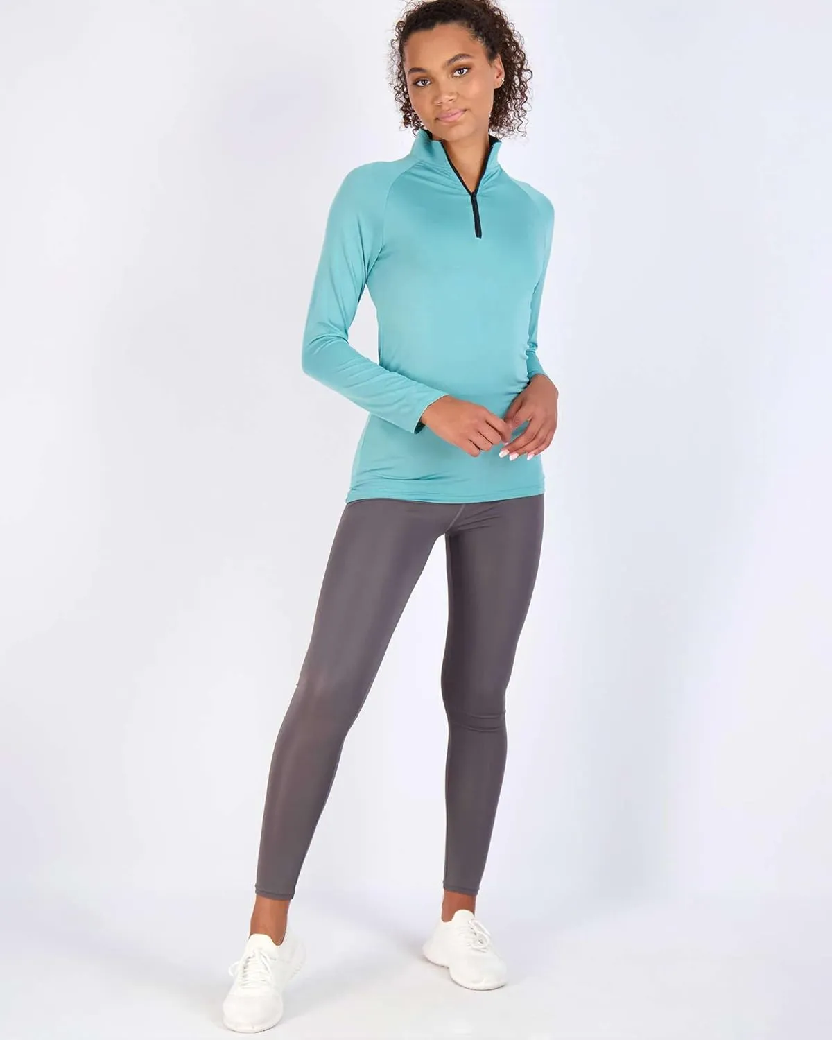 Real Essentials 3 Pack: Womens Dry-Fit Long Sleeve Quarter Zip & Full Zip Up Hoodie Workout Jacket (Available in Plus)