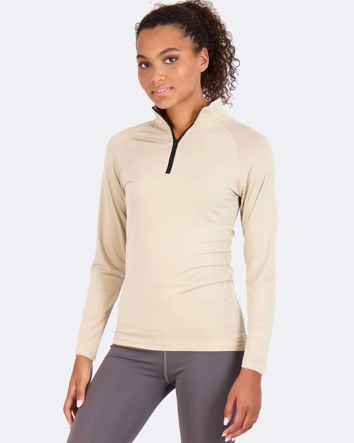 Real Essentials 3 Pack: Womens Dry-Fit Long Sleeve Quarter Zip & Full Zip Up Hoodie Workout Jacket (Available in Plus)