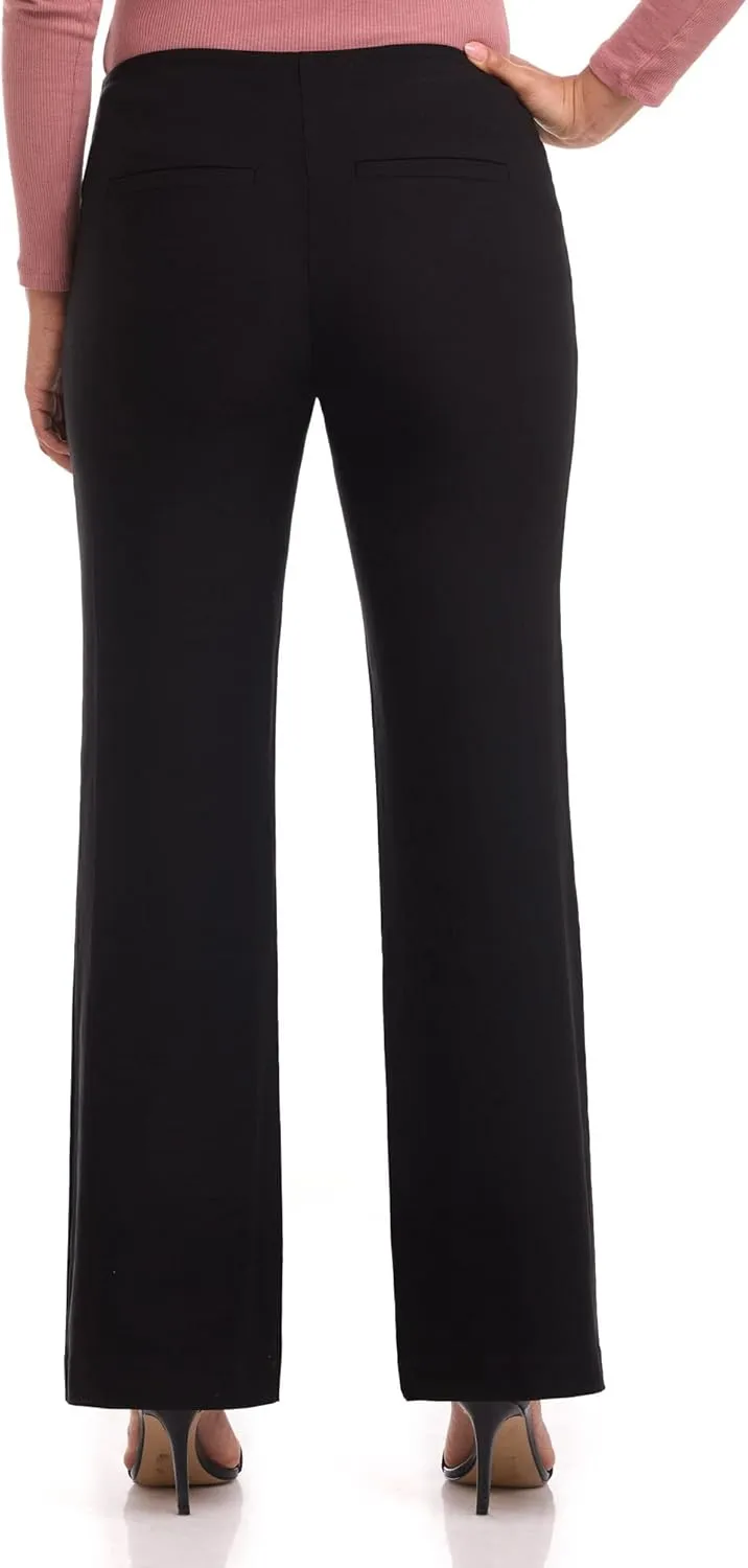 Rekucci Women's Comfort Wide Leg Pull-On Pant