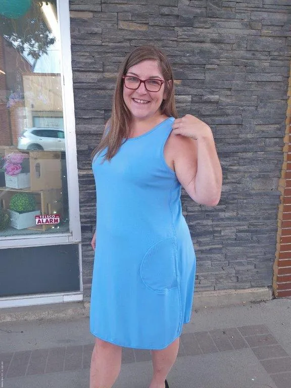 Reversible Casual Dress - Floral LightBlue