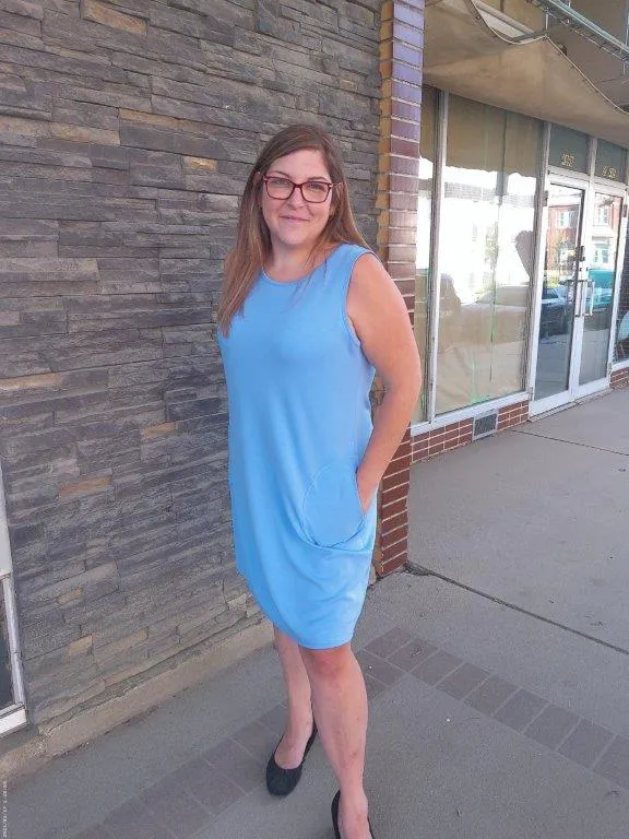 Reversible Casual Dress - Floral LightBlue
