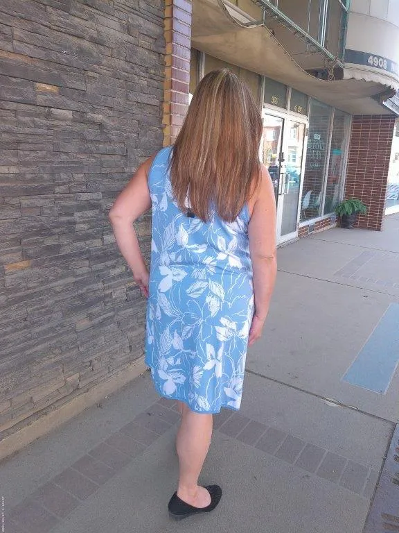 Reversible Casual Dress - Floral LightBlue