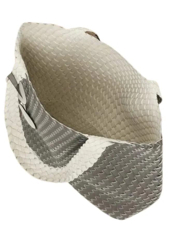 Reversible Tote Bag - Falcon/Eggwhite