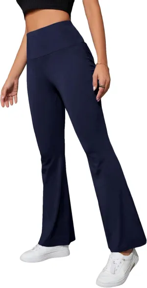 SOLY HUX Women's Flare Leggings High Waisted Sweatpants Bell Bottoms Bootcut Yoga Pants