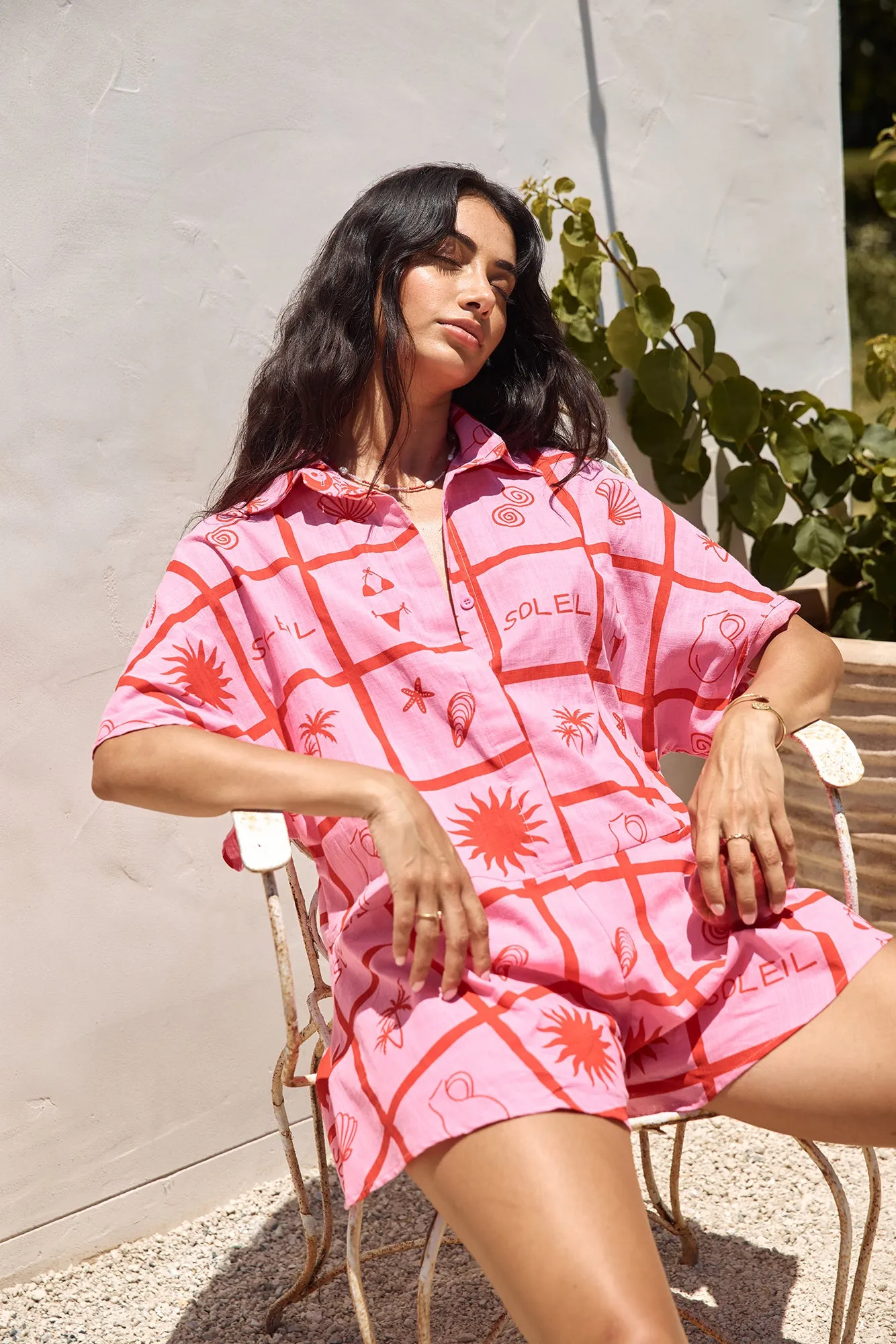 Summer Essentials Romper Pink