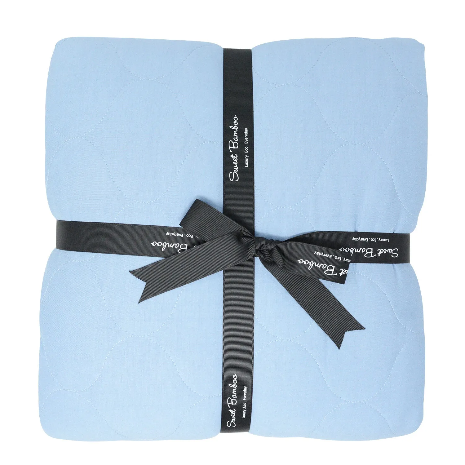 Sweet Bamboo Quilted Blanket - Faded Denim