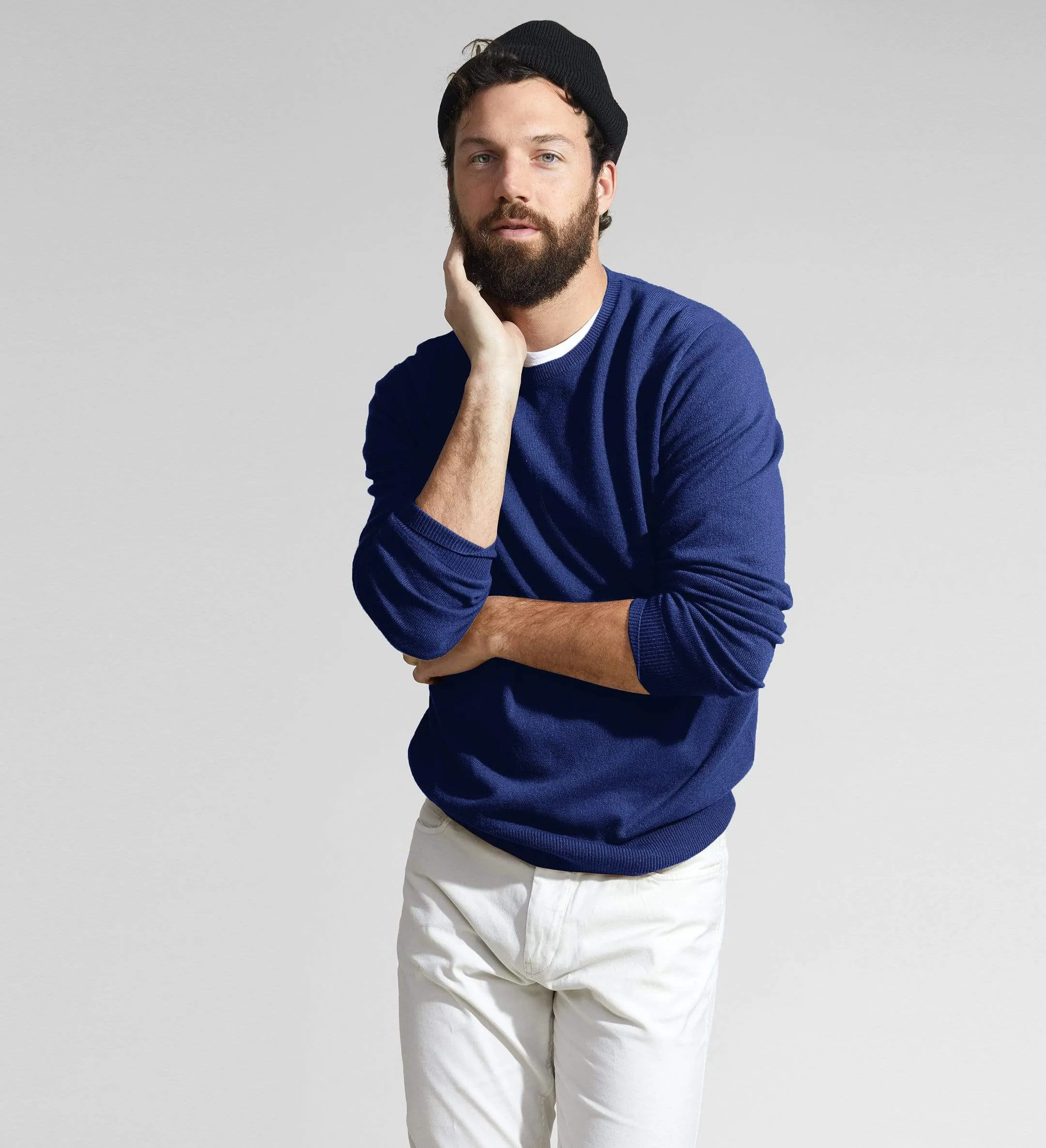 The Men’s Basic Crewneck Cashmere Sweater