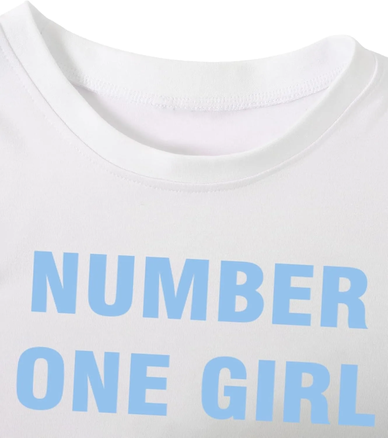 Verdusa Women's Y2K Tees Funny Shirts Letter Print Crop Tops 90s T-Shirt Vintage Outfit