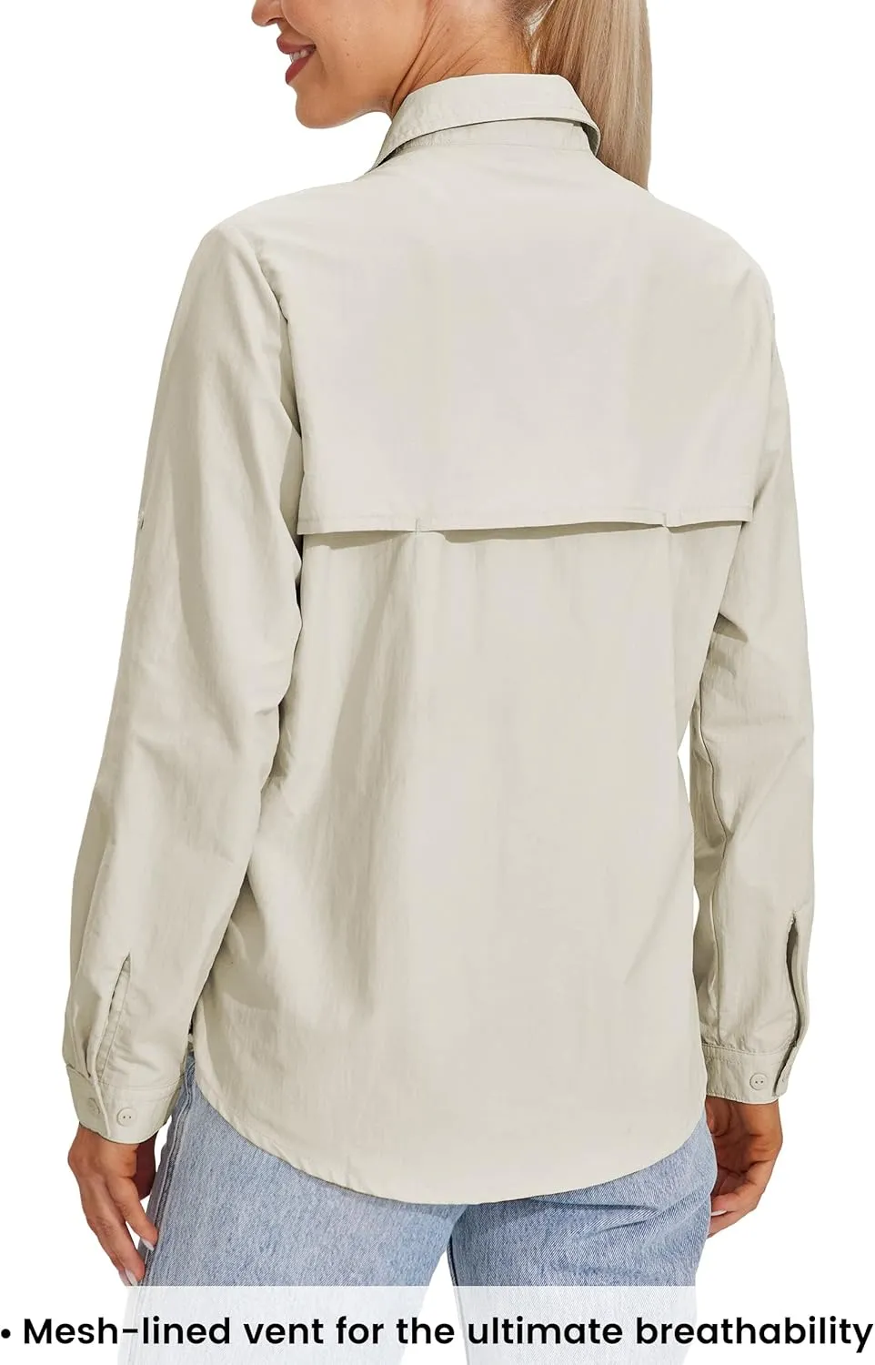 Willit Women's UPF 50  Sun Protection Shirts Long Sleeve Fishing Shirts SPF Quick Dry Hiking Outdoor Shirts
