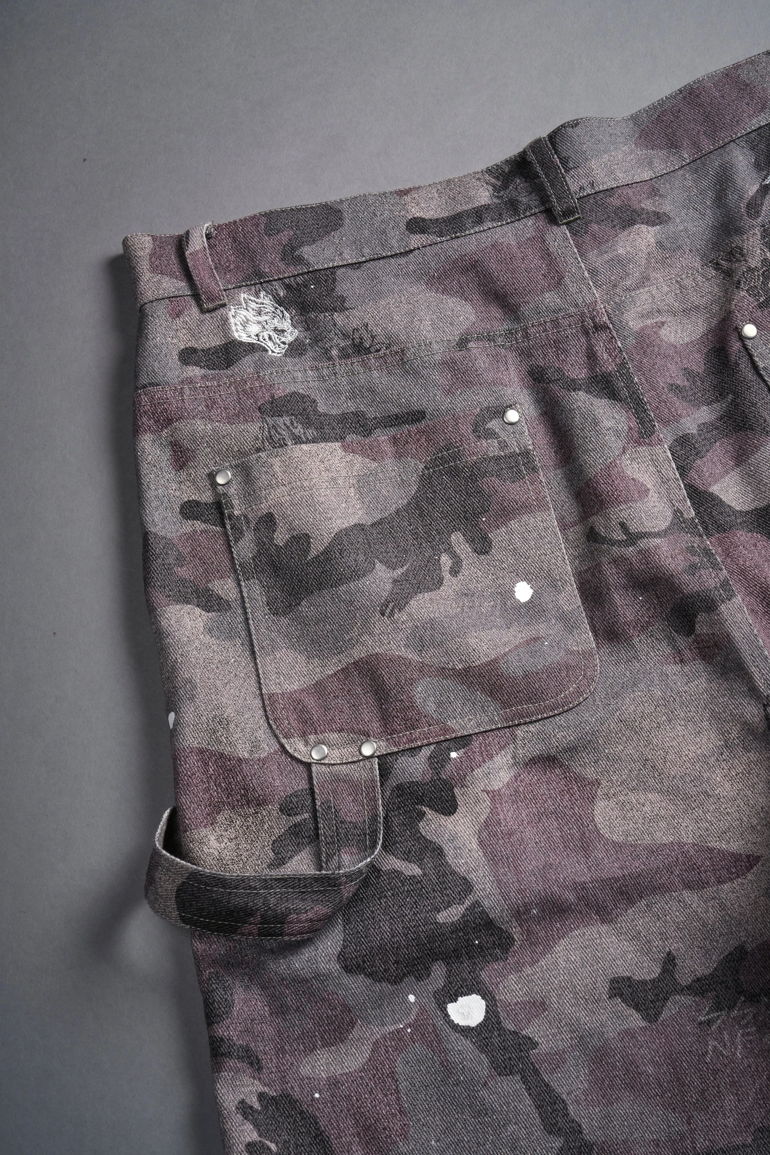 Wolf Rose Clark Utility Shorts in Blooming Woodland Camo