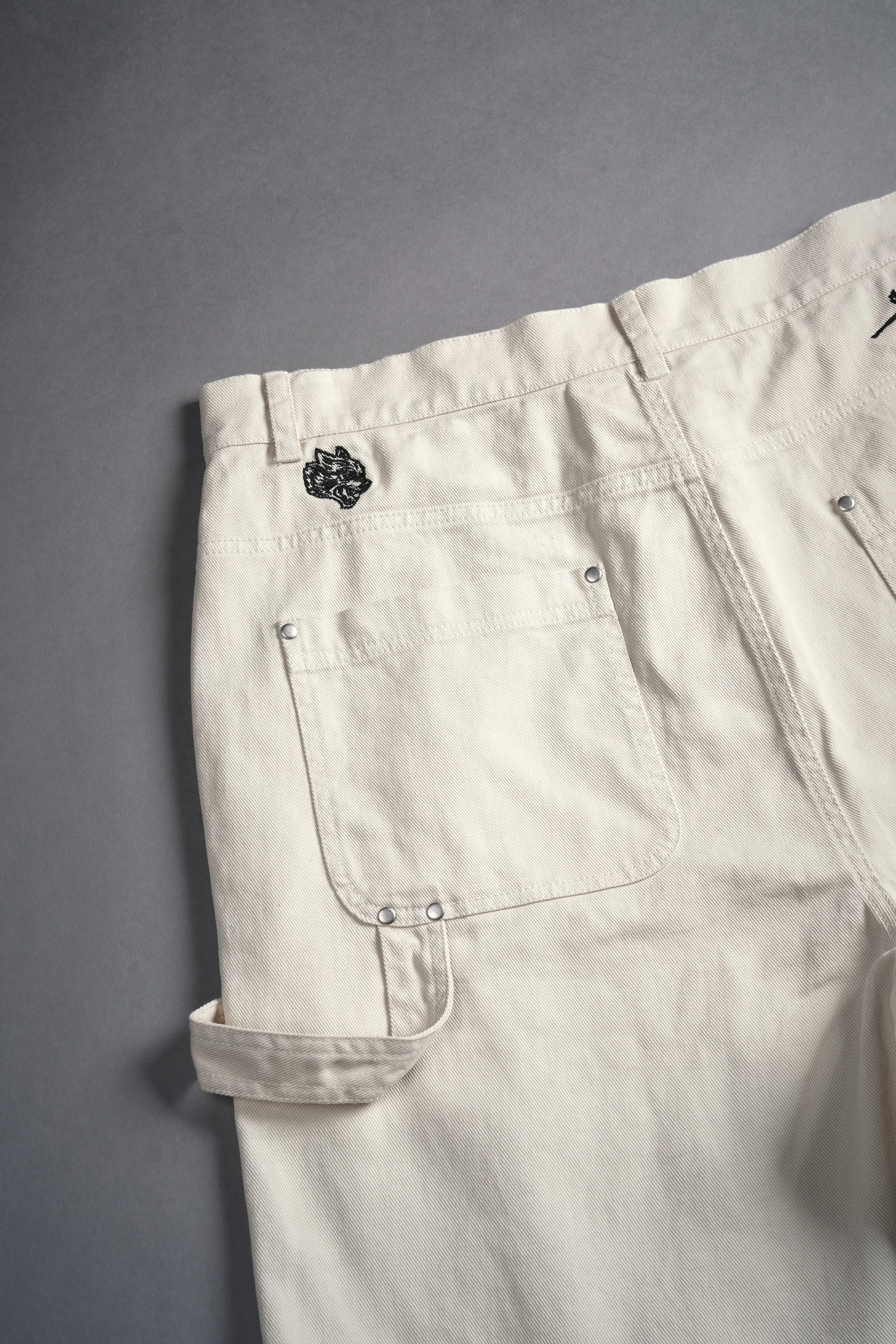 Wolf Rose Clark Utility Shorts in Cream