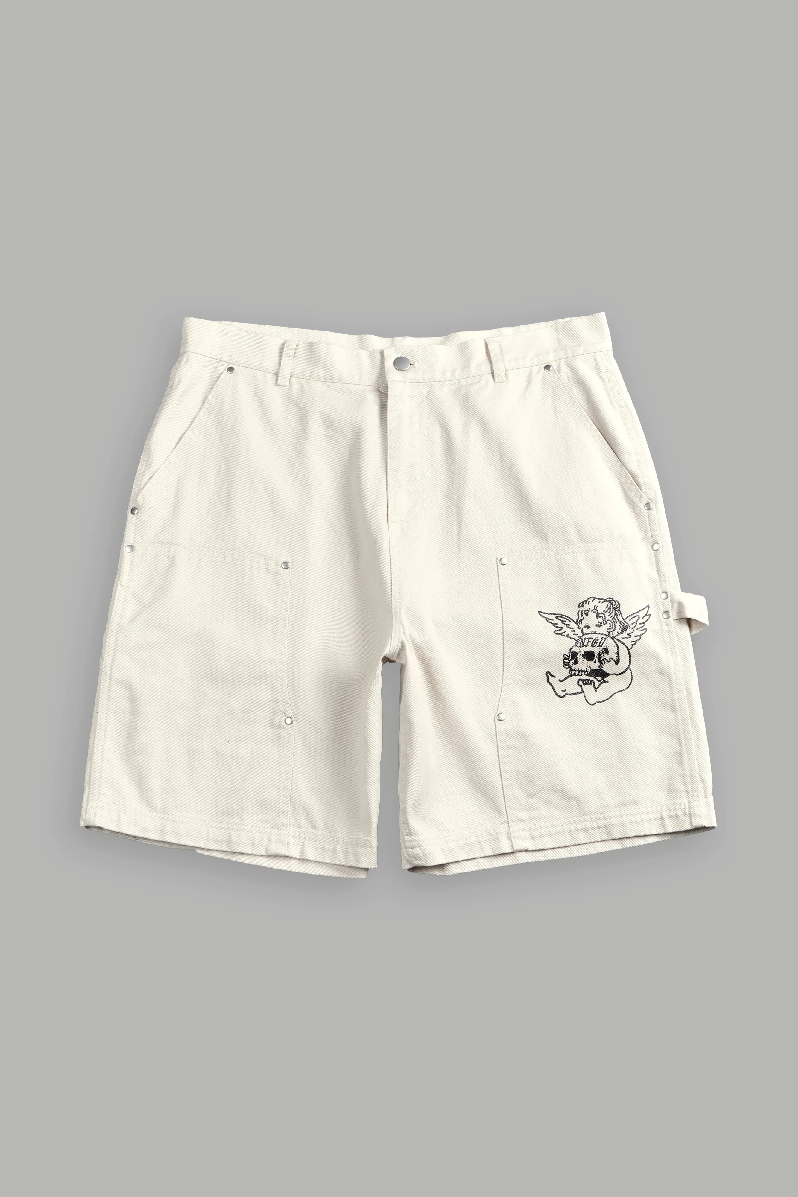 Wolf Rose Clark Utility Shorts in Cream