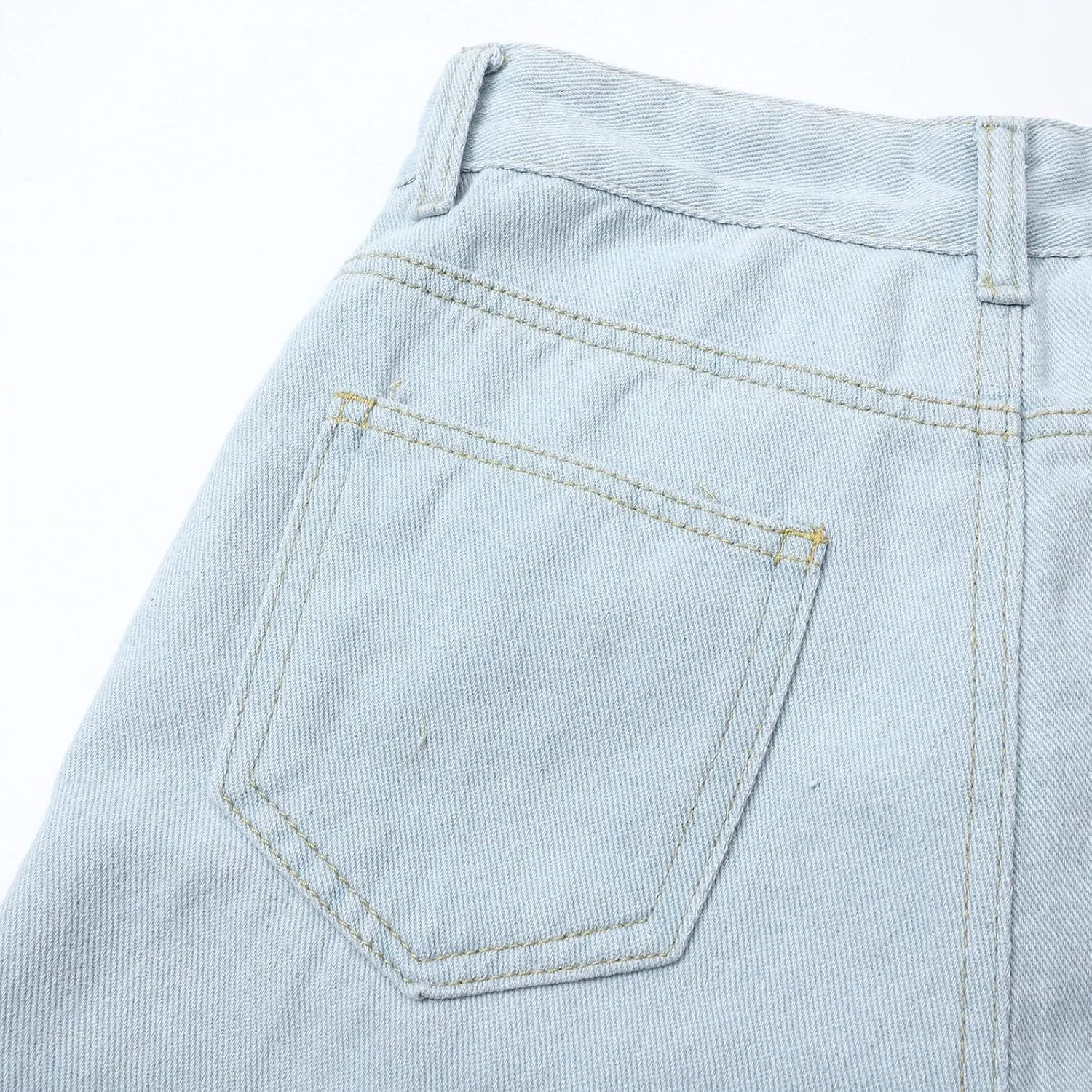 Women's High Waisted Wide Leg Jeans with Forward Pockets Trendy Casual Denim Pants for Comfort and Style Everyday