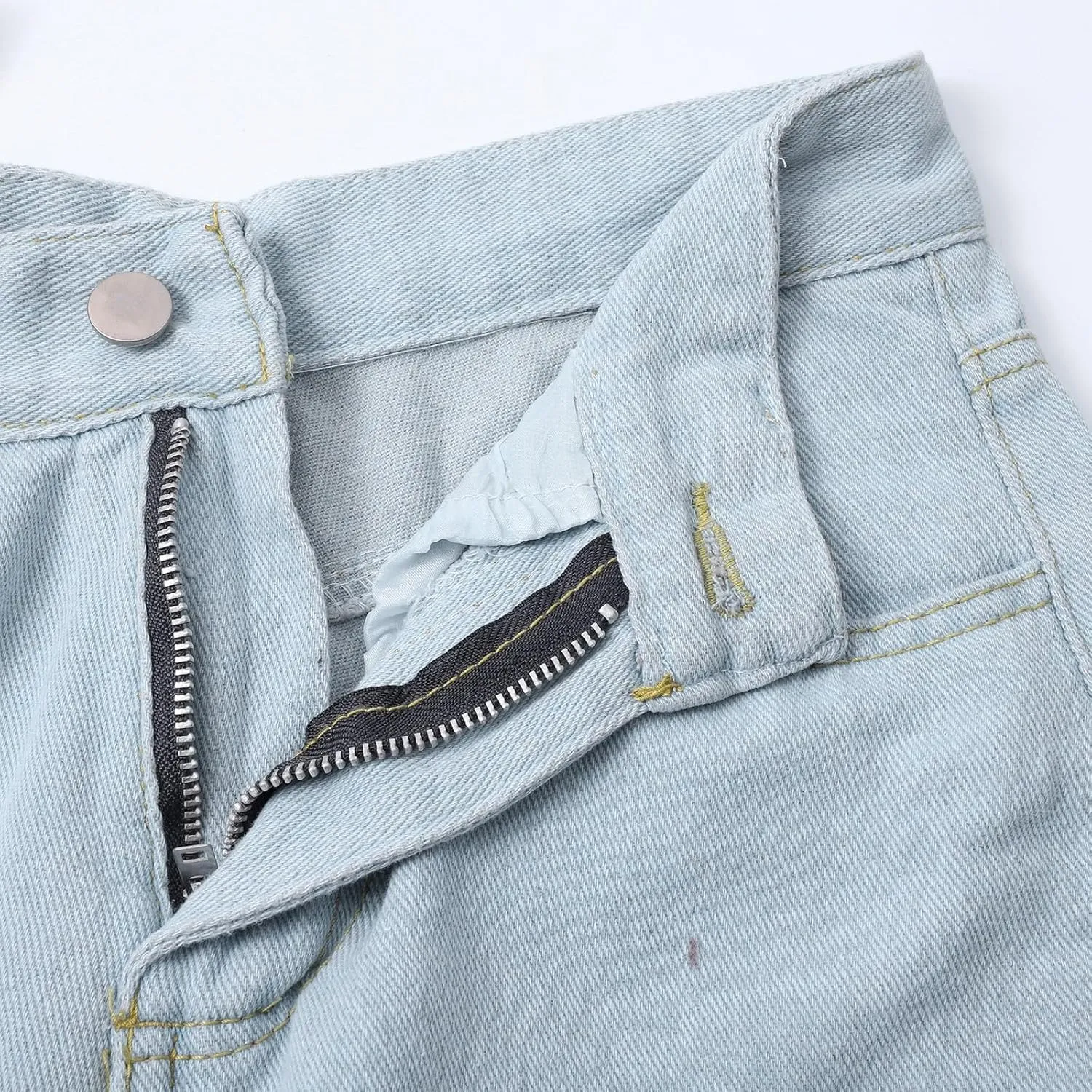 Women's High Waisted Wide Leg Jeans with Forward Pockets Trendy Casual Denim Pants for Comfort and Style Everyday