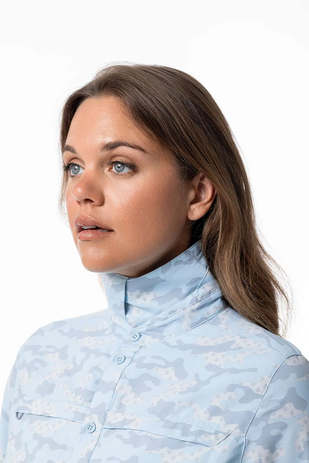 Women's Kodia Fishing Shirt | Skyride Coastal Camo