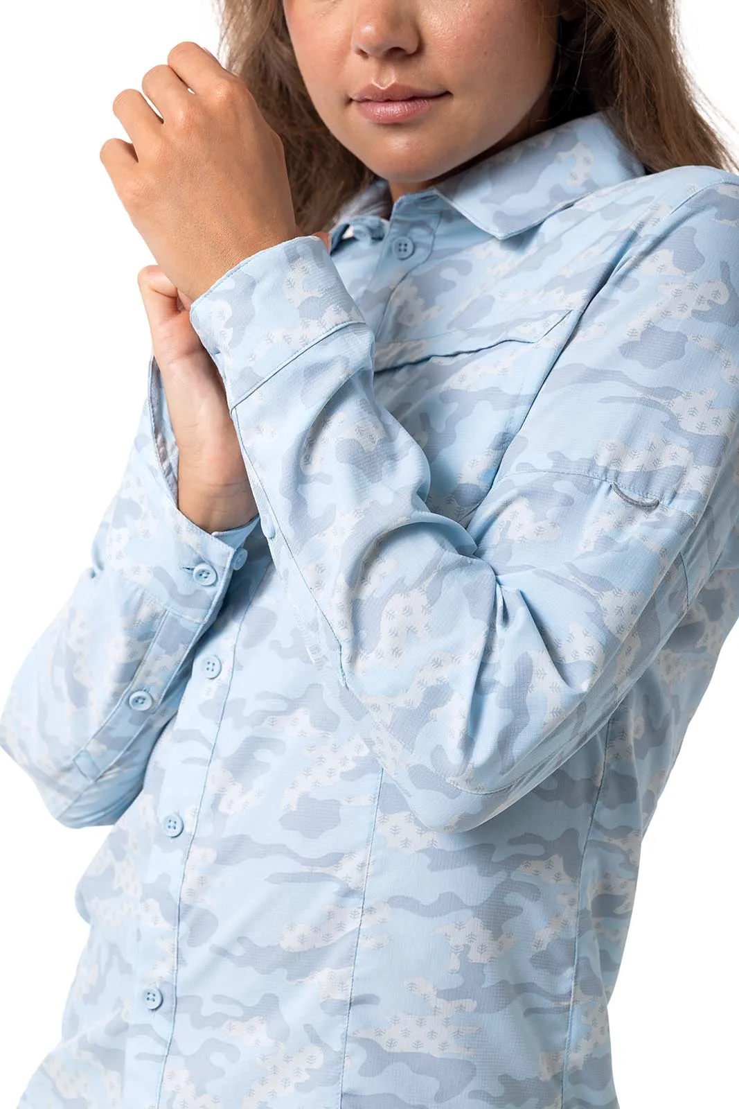 Women's Kodia Fishing Shirt | Skyride Coastal Camo