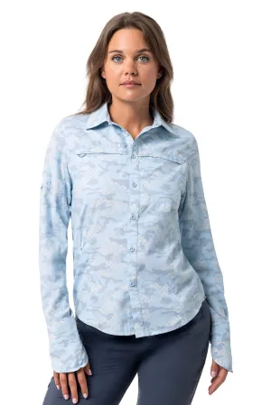 Women's Kodia Fishing Shirt | Skyride Coastal Camo